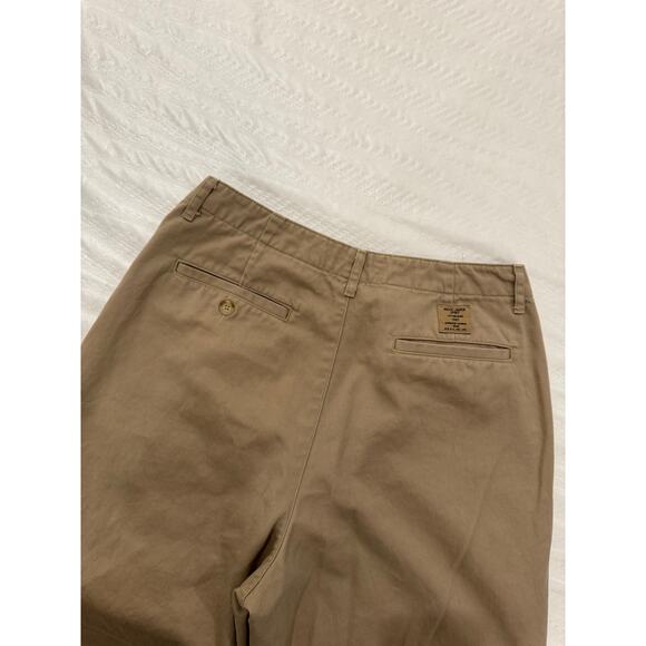 Ralph Lauren Sport Khaki Cotton Chino Straight Leg Pants Women’s 10 Tan Preppy - Picture 13 of 14